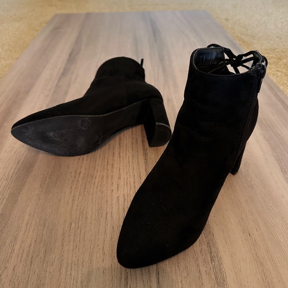 Faux Suede Ankle Boots - Picture 7 of 8